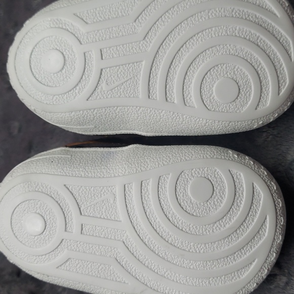 Nike Force 1 crib shoes 1C Black/Metallic Gold- White - Picture 5 of 5